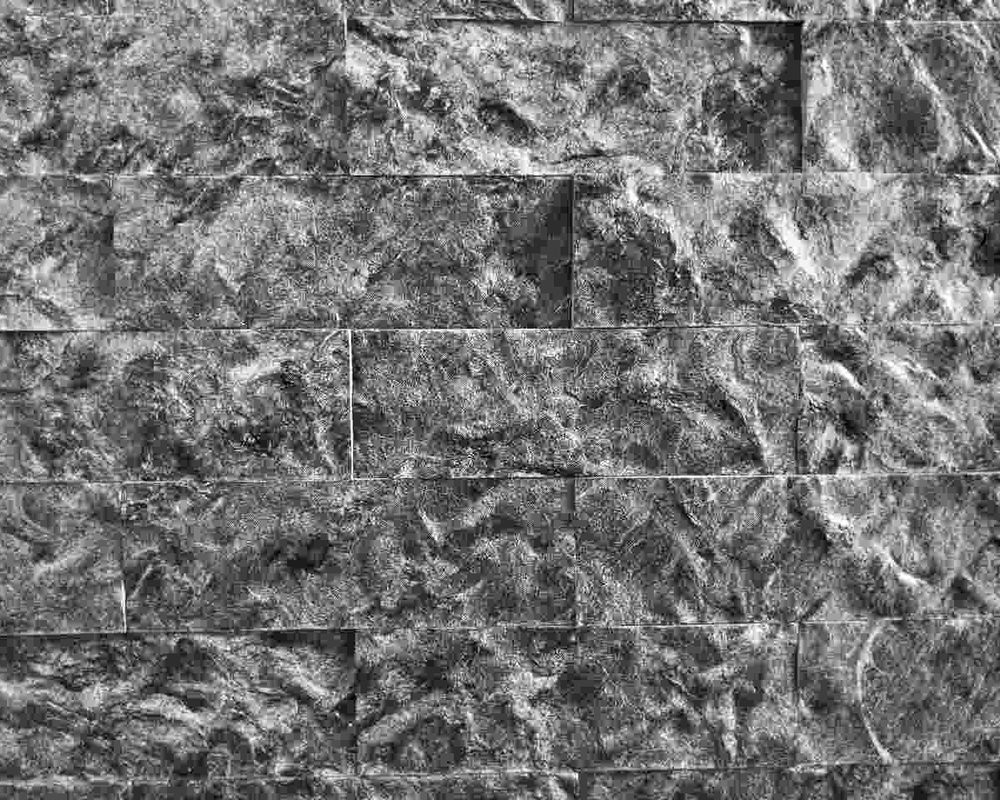 Revestimento rockface em pedra matrix cinza